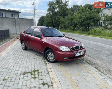 Красный Дэу Ланос, объемом двигателя 1.5 л и пробегом 250 тыс. км за 1150 $, фото 4 на Automoto.ua