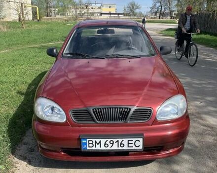 Красный Дэу Ланос, объемом двигателя 1.5 л и пробегом 150 тыс. км за 2500 $, фото 1 на Automoto.ua