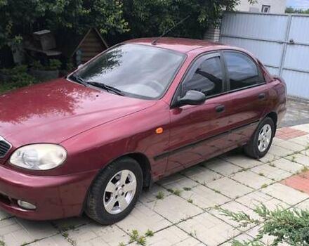 Красный Дэу Ланос, объемом двигателя 1.5 л и пробегом 128 тыс. км за 3550 $, фото 1 на Automoto.ua