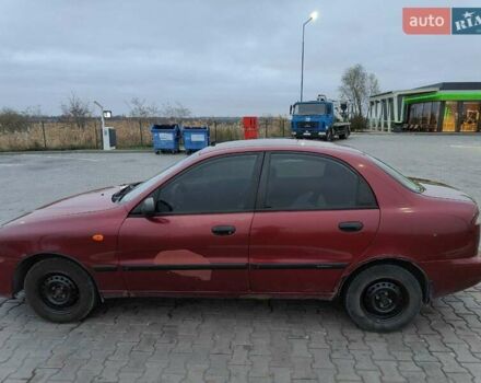 Красный Дэу Ланос, объемом двигателя 1.5 л и пробегом 275 тыс. км за 1700 $, фото 1 на Automoto.ua