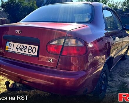 Дэу Ланос 2007 в Полтаве на Automoto.ua Красный Дэу Ланос, объемом двигателя 1.4 л и пробегом 242 тыс. км за 1500 $, фото 3 на Automoto.ua