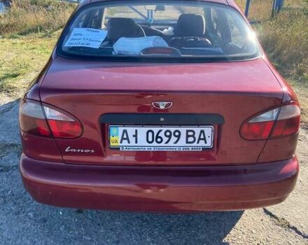 Красный Дэу Ланос, объемом двигателя 1.5 л и пробегом 209 тыс. км за 2500 $, фото 4 на Automoto.ua