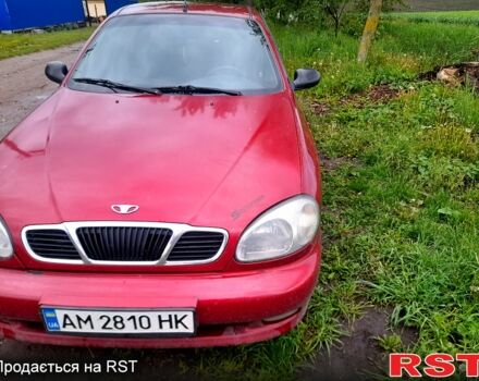 Красный Дэу Ланос, объемом двигателя 1.6 л и пробегом 180 тыс. км за 2200 $, фото 2 на Automoto.ua