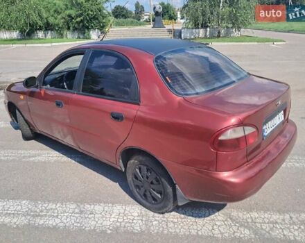 Красный Дэу Ланос, объемом двигателя 1.5 л и пробегом 270 тыс. км за 2100 $, фото 1 на Automoto.ua