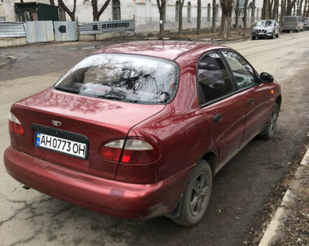Красный Дэу Ланос, объемом двигателя 1.5 л и пробегом 200 тыс. км за 2000 $, фото 3 на Automoto.ua