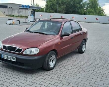 Красный Дэу Ланос, объемом двигателя 1.5 л и пробегом 150 тыс. км за 1250 $, фото 2 на Automoto.ua