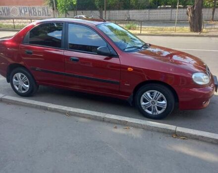 Красный Дэу Ланос, объемом двигателя 1.5 л и пробегом 123 тыс. км за 3100 $, фото 1 на Automoto.ua