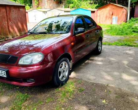 Красный Дэу Ланос, объемом двигателя 1.5 л и пробегом 213 тыс. км за 3000 $, фото 3 на Automoto.ua