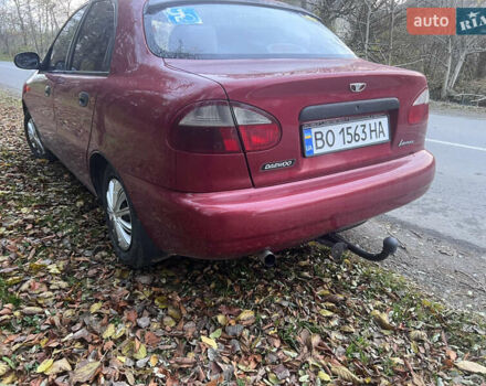 Красный Дэу Ланос, объемом двигателя 1.5 л и пробегом 205 тыс. км за 2200 $, фото 2 на Automoto.ua