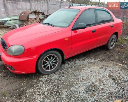 Красный Дэу Ланос, объемом двигателя 1.5 л и пробегом 197 тыс. км за 2400 $, фото 3 на Automoto.ua