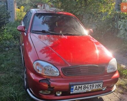 Деу Ланос 2008 у Житомирі на Automoto.ua Червоний Деу Ланос, об'ємом двигуна 1.6 л та пробігом 305 тис. км за 2000 $, фото 1 на Automoto.ua