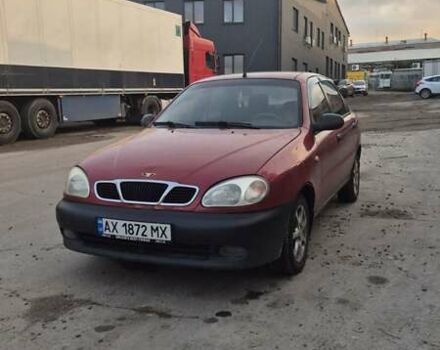 Красный Дэу Ланос, объемом двигателя 1.6 л и пробегом 89 тыс. км за 1950 $, фото 1 на Automoto.ua