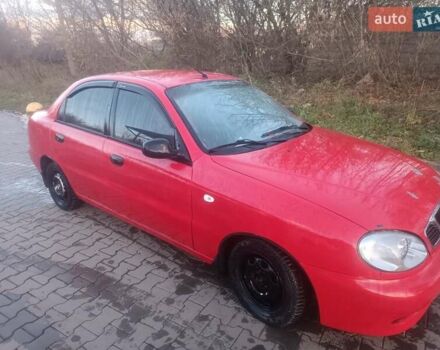 Красный Дэу Ланос, объемом двигателя 1.5 л и пробегом 210 тыс. км за 1800 $, фото 2 на Automoto.ua