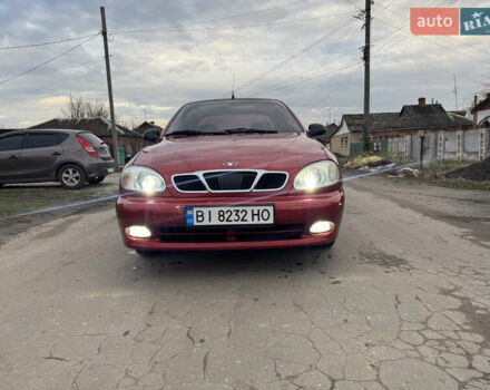 Красный Дэу Ланос, объемом двигателя 1.4 л и пробегом 44 тыс. км за 3700 $, фото 1 на Automoto.ua