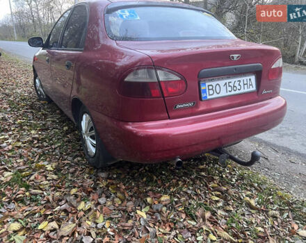 Красный Дэу Ланос, объемом двигателя 1.5 л и пробегом 205 тыс. км за 2200 $, фото 3 на Automoto.ua