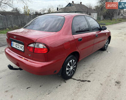 Красный Дэу Ланос, объемом двигателя 1.4 л и пробегом 44 тыс. км за 3300 $, фото 5 на Automoto.ua