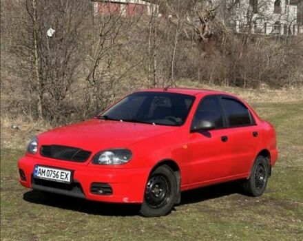 Красный Дэу Ланос, объемом двигателя 1.5 л и пробегом 197 тыс. км за 2400 $, фото 1 на Automoto.ua
