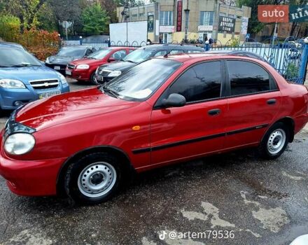 Красный Дэу Ланос, объемом двигателя 1.5 л и пробегом 113 тыс. км за 2500 $, фото 2 на Automoto.ua