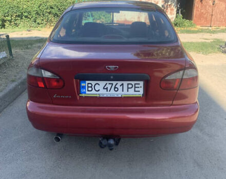 Красный Дэу Ланос, объемом двигателя 1.5 л и пробегом 144 тыс. км за 3000 $, фото 1 на Automoto.ua
