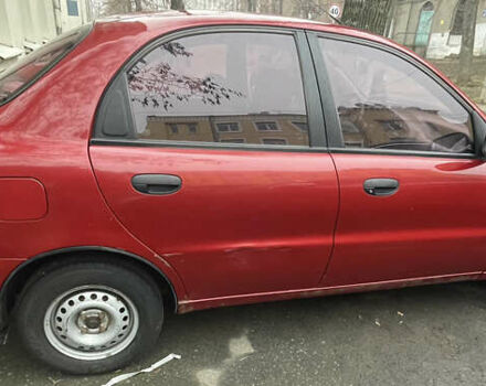 Красный Дэу Ланос, объемом двигателя 1.4 л и пробегом 201 тыс. км за 3200 $, фото 1 на Automoto.ua