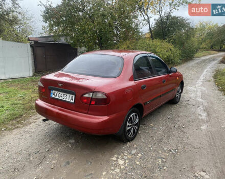 Красный Дэу Ланос, объемом двигателя 1.5 л и пробегом 200 тыс. км за 2000 $, фото 4 на Automoto.ua