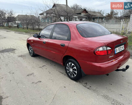 Красный Дэу Ланос, объемом двигателя 1.4 л и пробегом 44 тыс. км за 3300 $, фото 3 на Automoto.ua