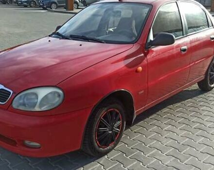 Красный Дэу Ланос, объемом двигателя 1.5 л и пробегом 437 тыс. км за 2150 $, фото 1 на Automoto.ua