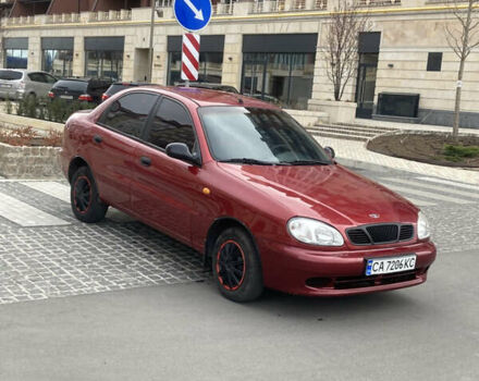 Красный Дэу Ланос, объемом двигателя 1.5 л и пробегом 242 тыс. км за 1999 $, фото 2 на Automoto.ua