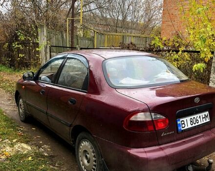 Красный Дэу Ланос, объемом двигателя 1.6 л и пробегом 161 тыс. км за 2200 $, фото 3 на Automoto.ua