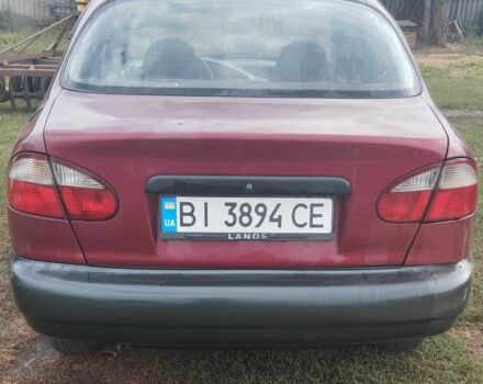 Красный Дэу Ланос, объемом двигателя 1.5 л и пробегом 175 тыс. км за 1850 $, фото 2 на Automoto.ua