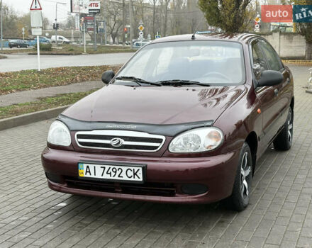 Красный Дэу Ланос, объемом двигателя 1.5 л и пробегом 74 тыс. км за 3400 $, фото 1 на Automoto.ua