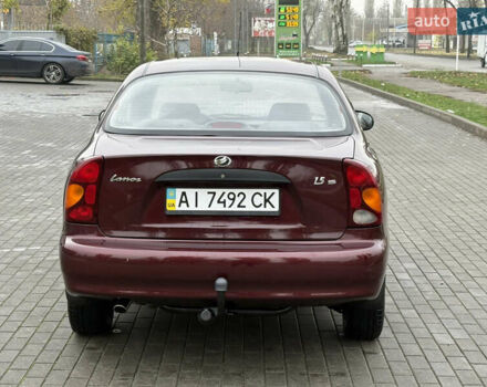 Красный Дэу Ланос, объемом двигателя 1.5 л и пробегом 74 тыс. км за 3400 $, фото 6 на Automoto.ua