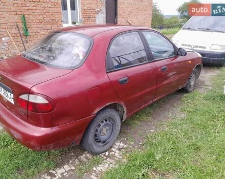 Красный Дэу Ланос, объемом двигателя 1.3 л и пробегом 230 тыс. км за 1500 $, фото 1 на Automoto.ua
