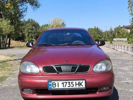 Дэу Ланос 2002 в Решетиловке на Automoto.ua Красный Дэу Ланос, объемом двигателя 1.5 л и пробегом 190 тыс. км за 2750 $, фото 1 на Automoto.ua