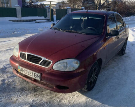 Красный Дэу Ланос, объемом двигателя 1.5 л и пробегом 312 тыс. км за 2500 $, фото 1 на Automoto.ua