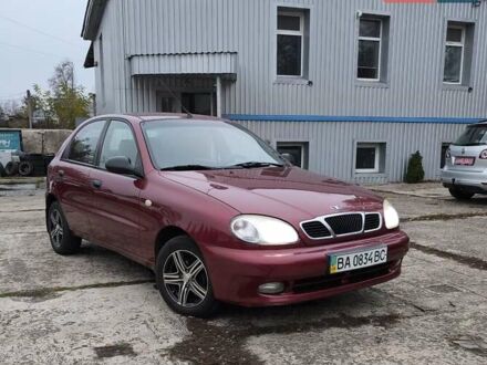 Красный Дэу Ланос, объемом двигателя 1.5 л и пробегом 160 тыс. км за 2750 $, фото 1 на Automoto.ua