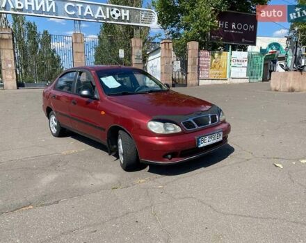 Красный Дэу Ланос, объемом двигателя 1.5 л и пробегом 200 тыс. км за 2400 $, фото 1 на Automoto.ua