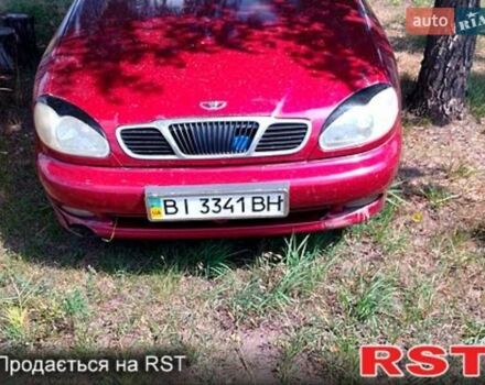 Красный Дэу Ланос, объемом двигателя 1.5 л и пробегом 280 тыс. км за 1900 $, фото 1 на Automoto.ua