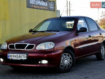 Красный Дэу Ланос, объемом двигателя 1.6 л и пробегом 200 тыс. км за 1400 $, фото 1 на Automoto.ua