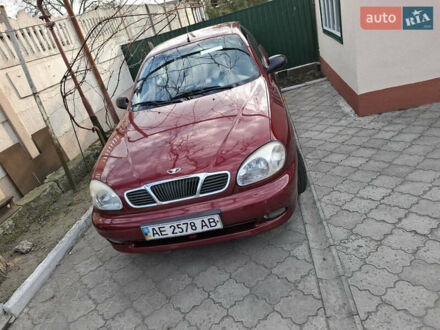 Красный Дэу Ланос, объемом двигателя 1.5 л и пробегом 228 тыс. км за 2999 $, фото 1 на Automoto.ua