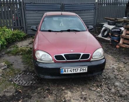 Красный Дэу Ланос, объемом двигателя 1.5 л и пробегом 111 тыс. км за 1600 $, фото 1 на Automoto.ua