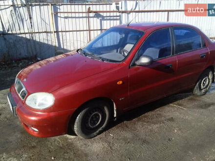 Красный Дэу Ланос, объемом двигателя 1.6 л и пробегом 150 тыс. км за 2500 $, фото 1 на Automoto.ua