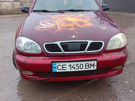 Красный Дэу Ланос, объемом двигателя 1.5 л и пробегом 170 тыс. км за 2200 $, фото 1 на Automoto.ua