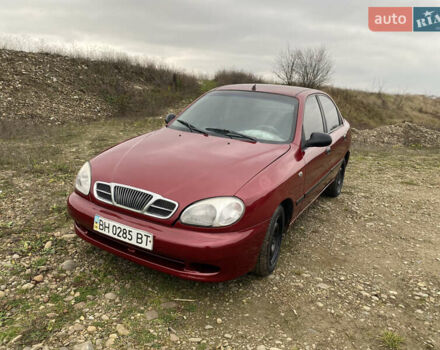 Красный Дэу Ланос, объемом двигателя 1.5 л и пробегом 220 тыс. км за 1350 $, фото 1 на Automoto.ua