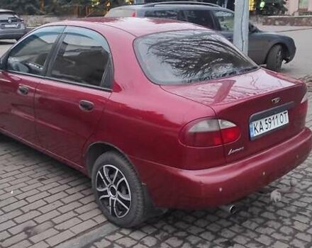 Красный Дэу Ланос, объемом двигателя 1.5 л и пробегом 260 тыс. км за 2150 $, фото 1 на Automoto.ua