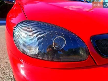 Красный Дэу Ланос, объемом двигателя 1.6 л и пробегом 187 тыс. км за 3600 $, фото 1 на Automoto.ua