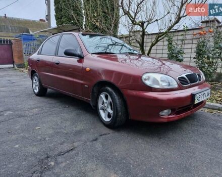 Красный Дэу Ланос, объемом двигателя 1.6 л и пробегом 163 тыс. км за 2650 $, фото 1 на Automoto.ua