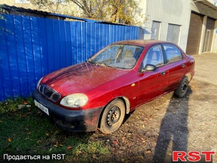 Красный Дэу Ланос, объемом двигателя 1.5 л и пробегом 126 тыс. км за 1000 $, фото 1 на Automoto.ua