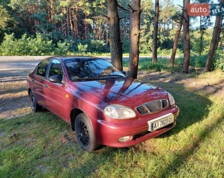 Красный Дэу Ланос, объемом двигателя 1.5 л и пробегом 220 тыс. км за 2300 $, фото 1 на Automoto.ua