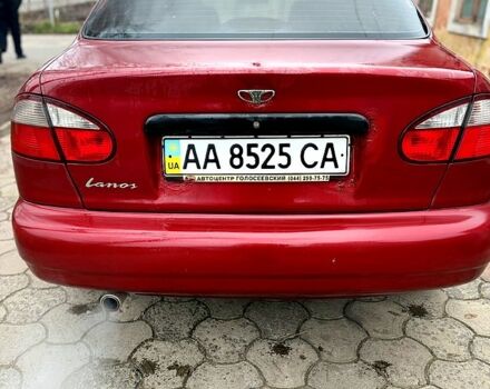 Красный Дэу Ланос, объемом двигателя 1.5 л и пробегом 370 тыс. км за 1250 $, фото 1 на Automoto.ua